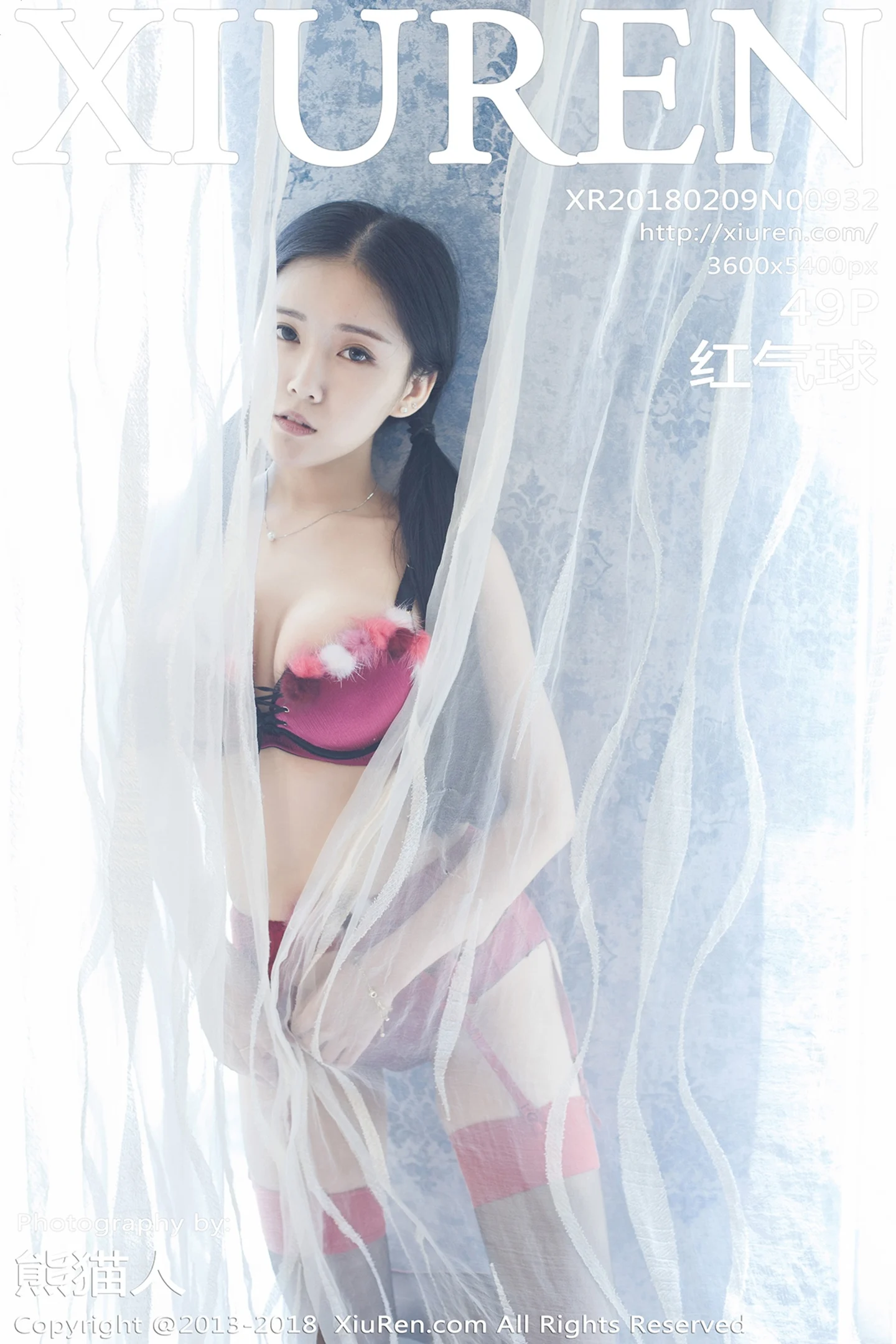 [XiuRen秀人网]No.932_巨乳嫩模红气球红色连体内衣+日系开胸死库水爆乳诱惑写真49P-秀人网 - XiuRen.Pro
